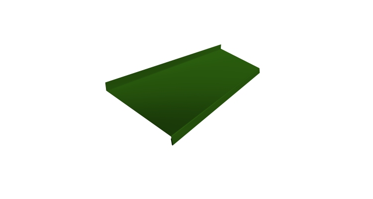 Отлив простой 250 0,45 PE с пленкой RAL 6002 лиственно-зеленый (2м)
