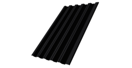 Профнастил HC35R 0,5 Satin Мatt RAL 9005 черный