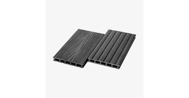 Террасная доска ДПК пустотелая UnoDeck Mogano 165×24 мм цвет графит 3 метра