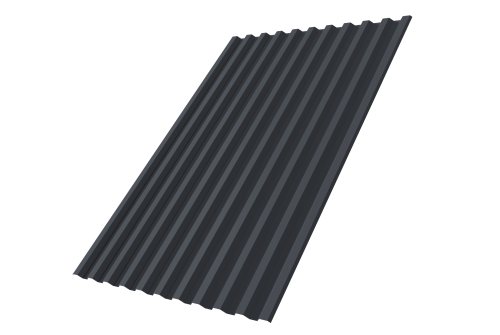 Профнастил С21R 0,7 PE RAL 7024 мокрый асфальт