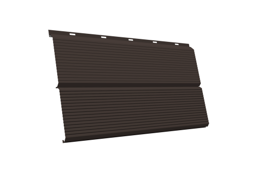 ЭкоБрус 0,345 Gofr GL 0.5 Satin с пленкой RR 32 темно-коричневый