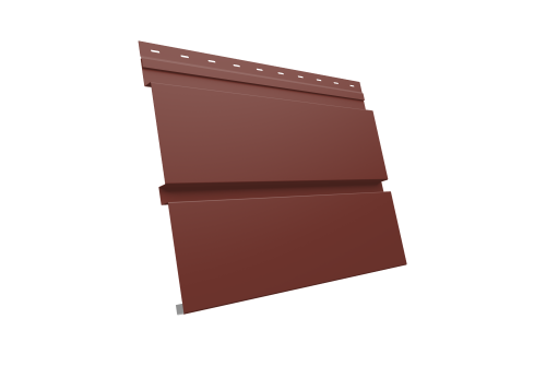 Квадро брус 0.5 Satin с пленкой RAL 3009 оксидно-красный