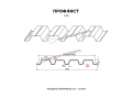 Профнастил Н60 x 845 A ПЭ 01 в цвете 3020 толщина листа 0,7 мм