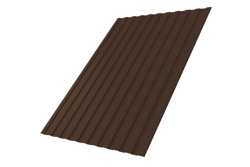 Профнастил С8А 0,45 PE RAL 8017 шоколад