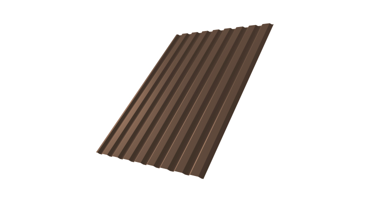 Профнастил С20А 0.45 PE-Double RAL 8017 шоколад