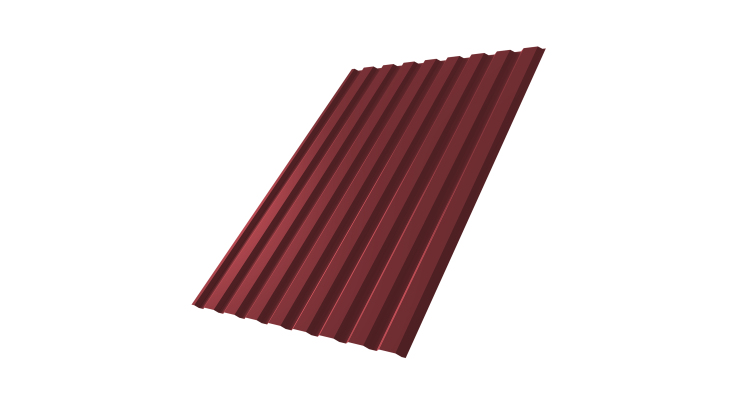 Профнастил С20А 0.5 Satin RAL 3005 красное вино