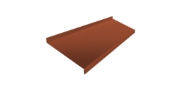 Отлив простой 250 0,45 PE с пленкой RAL 8004 терракота (3м)