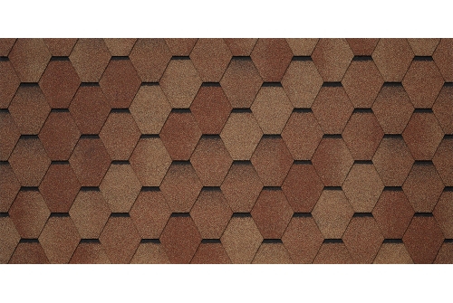 Битумная черепица TEGOLA VENETO terracotta 206 (терракотта)