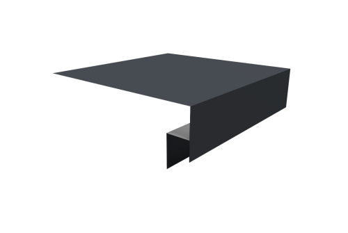 Планка околооконная сложная Блок-хаус new 200х50х27 0,5 Drap TX RAL 7024 мокрый асфальт (2м)