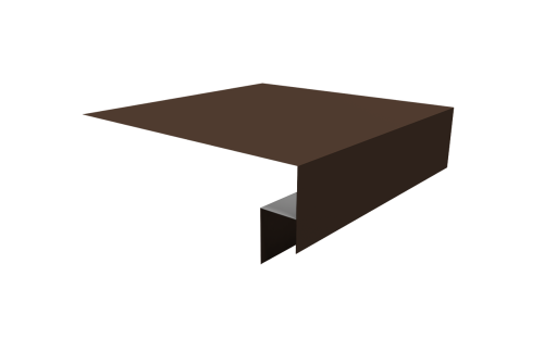 Планка околооконная сложная Блок-хаус new 200х50х27 0,5 Drap TX RAL 8017 шоколад (3м)