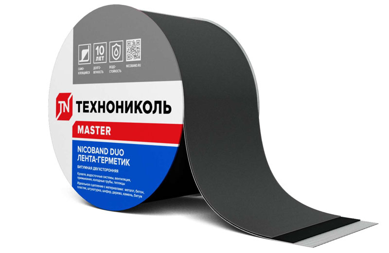 Лента герметизирующая Технониколь Nicoband Duo двухсторонний 3мх10см