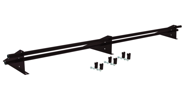 Снегозадержатель трубчатый для фальцевой кровли Optima RAL 9005 3м