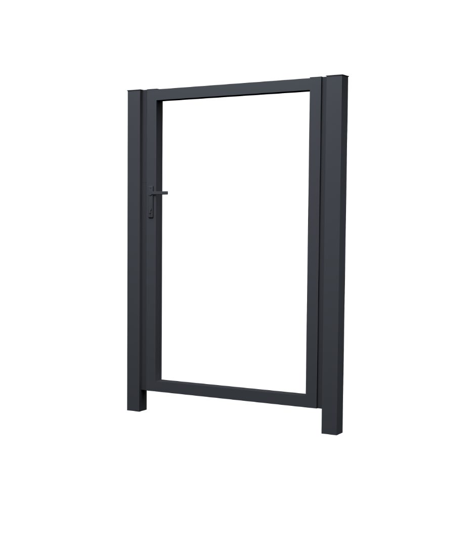 Калитка Жалюзи Texas 2.0х1 RAL 7024 без заполнения (ламель 125 мм)