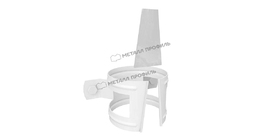 Держатель трубы (на дерево) Металл Профиль GS lite D90 RAL 9003