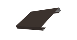 Ламель лицевая 150 забора жалюзи Texas 0.5 PurPro Matt 275 с пленкой RR 32 темно-коричневый