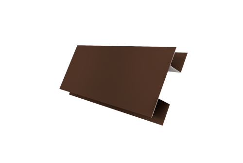 Планка H-образная Экобрус 0,5 Satin Matt RAL 8017 шоколад (2м)