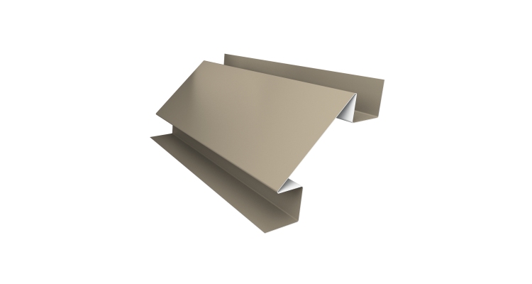 Планка угла внутреннего сложного Экобрус Grand Line 0,45 Drap TX RAL 1015 светлая слоновая кость (2м)