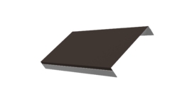 Ламель обратная 150 забора жалюзи Texas 0.45 Drap с пленкой RR 32 темно-коричневый