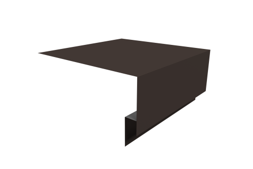 Планка околооконная сложная Экобрус Grand Line 250х75х25 0,45 Drap RR 32 темно-коричневый (2м)