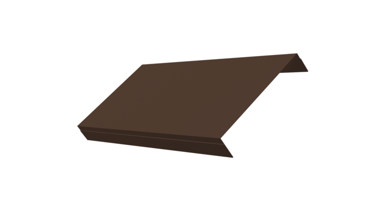 Ламель обратная 150 забора жалюзи Texas 0.5 Drap с пленкой RAL 8017 шоколад