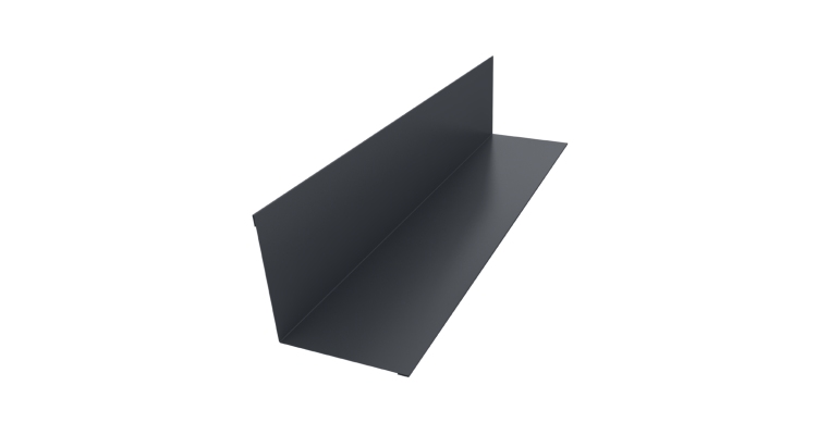 Угол внутренний 110х110 0,45 Drap TwinColor RAL 7024 мокрый асфальт (2м)