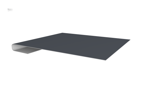 Планка завершающая 0,45 Drap TX RAL 7024 мокрый асфальт (2м)