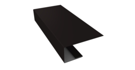 J-Профиль 18мм 0,5 Satin Matt RAL 9005 черный (3м)