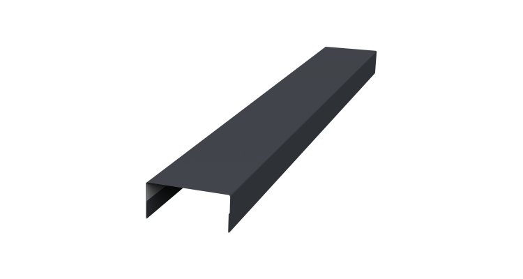 Крышка 30х15 жалюзи Texas 0,45 Drap TR RAL 7024 мокрый асфальт (3м)