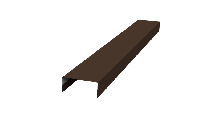 Крышка 30х15 жалюзи Texas 0,5 Drap TX RAL 8017 шоколад (2,5м)