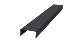 Крышка 30х20 жалюзи Texas 0,5 PurPro RAL 7024 мокрый асфальт (2м)