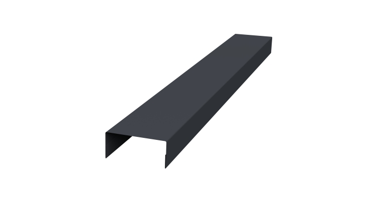 Крышка 45х20 жалюзи Texas 0,5 Drap RAL 7024 мокрый асфальт (2м)