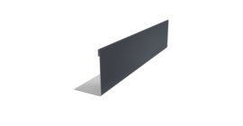 Нащельник 125 Texas 25х35 0,45 Drap RAL 7024 мокрый асфальт (L1,8)