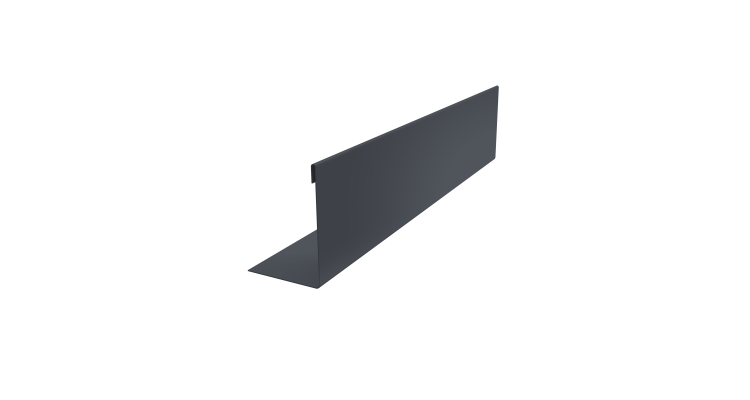 Нащельник 125 Texas 25х35 0,45 PE-Double RAL 7024 мокрый асфальт (L1,5)