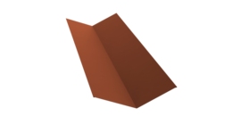 Планка ендовы верхней 145х145 0,45 Drap TX RAL 8004 терракота (3м)