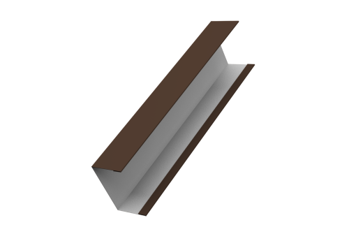 Крышка жалюзи Milan, Tokyo для калиток, ворот 0,5 Satin RAL 8017 шоколад (3м)