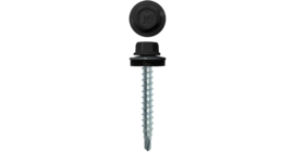 Саморез кровельный Daxmer 4,8х35 RAL 9005 (250) сверло №1