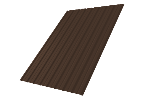 Профнастил С10В 0.45 PE-Double RAL 8017 шоколад